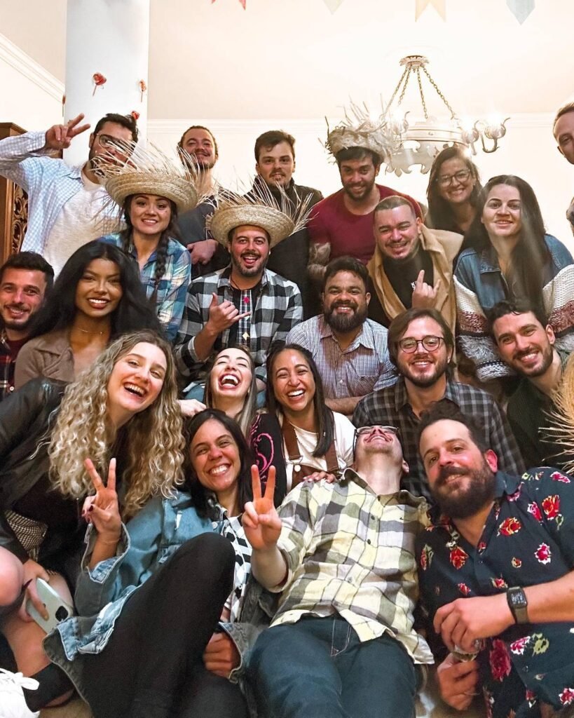 Festa Junina com moradores e amigos